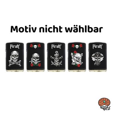 Atomic Elektronik Feuerzeug Piraten II Jetflame, nachfüllbar Motiv nicht wählbar
