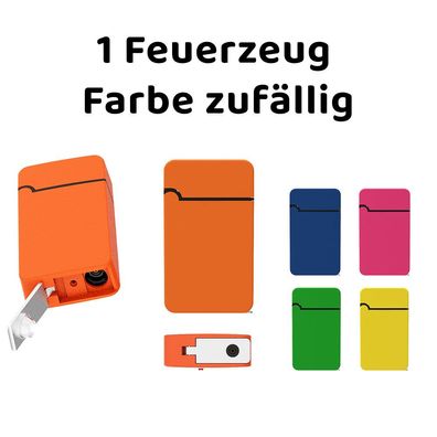 Atomic Elektronik Feuerzeug, Blaue Jetflamme mit Zigarrenbohrer, Neon zufällig