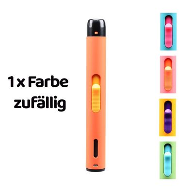 Atomic Stabfeuerzeug Rounded mit Jet-Flamme, Farbe zufällig