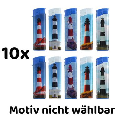10x Atomic Feuerzeug, Softflame, Leuchttürme, nicht wählbar