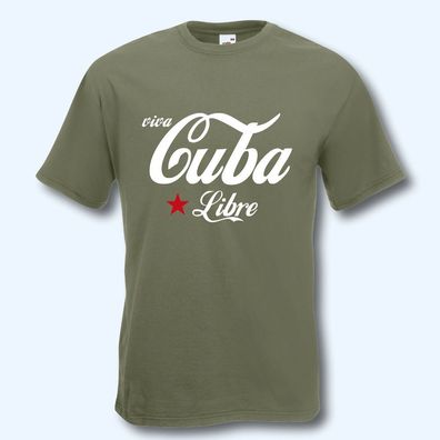 T-Shirt, Fun-Shirt, Kult-Shirt, Viva Cuba libre, Che Guevara, S-XXXL