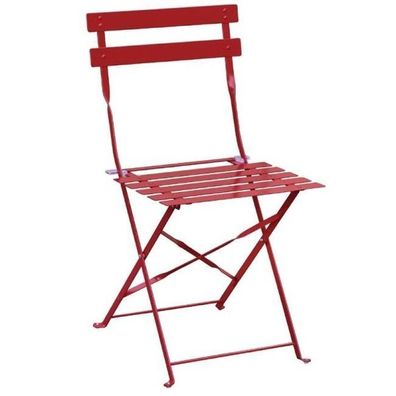 Bolero Stahl Stühle Rot (2Er Pack)
