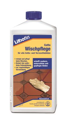 Lithofin Cotto Wischpflege für alle Cotto und Terracottaböden 1 Liter