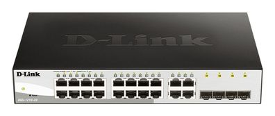 D-Link Web Smart DGS-1210-20 - Switch - 16 x 10/100/1000 + 4 x Gigabit SFP