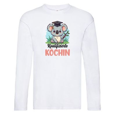 Koalifizierte Köchin | Chefköchin | Chefkoch Long Sleeve Weiß