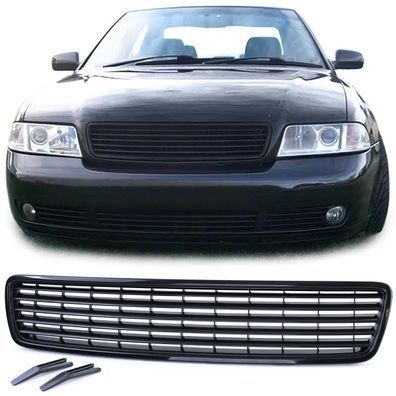 Kühlergrill ohne Emblem Schwarz passend für Audi A4 B5 94-00