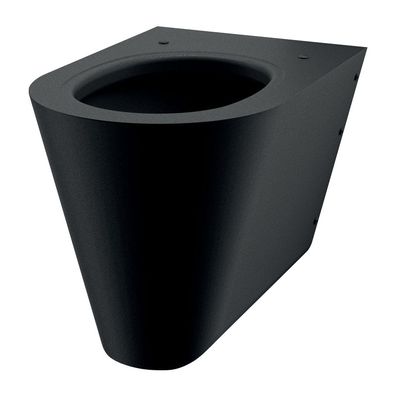 Delabie WC S21 S wandh. Anschluss von hinten Edelstahl matt schwarz