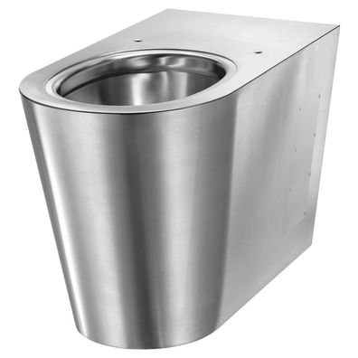 Delabie WC S21 P bodenst. Anschl. von hinten Edst. 1.4301 satiniert