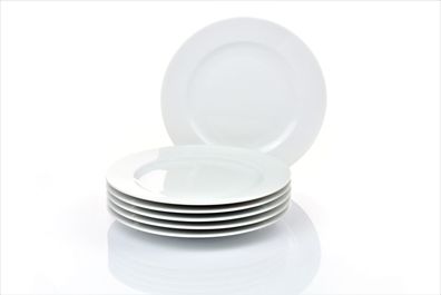 Retsch Arzberg Heike WEISS Frühstücks-/Kuchenteller 19cm Set 6teilig Porzellan rund