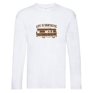 Life is Vantastic | Wohnmobil Long Sleeve Weiß