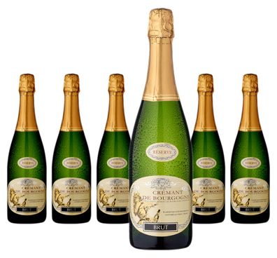 6 x Caves de Marsigny Reserve Crémant de Bourgogne Brut AOC