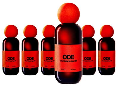 6 x ODE Ruby Wood Natural Aperitif