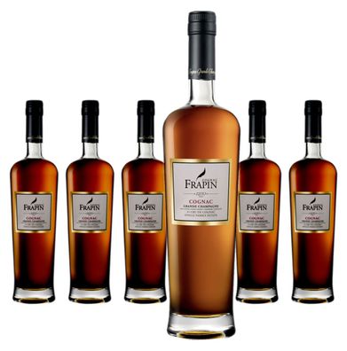 6 x Cognac Frapin 1270 Grande Champagne