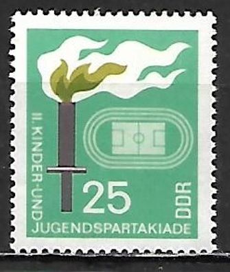 DDR postfrisch Michel Nummer 1376 mit Falz