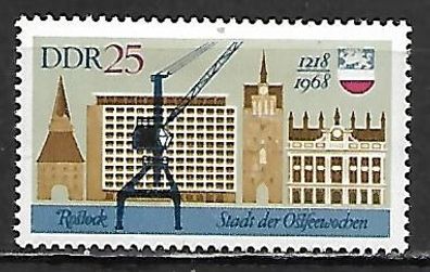 DDR postfrisch Michel-Nummer 1385 mit Falz