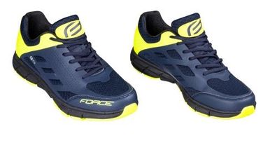 FORCE Fahrradschuhe GO blau-gelb