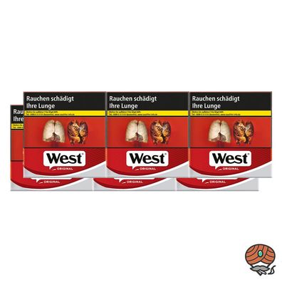 West Original Red/ Rot Zigaretten 6x 50 Stück = 1 Stange