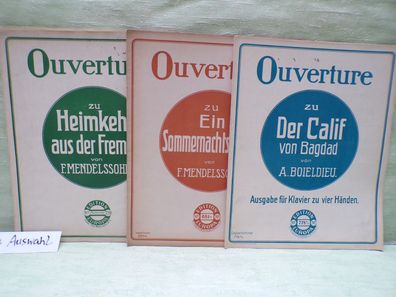 Ouverture Edition Europa Hymnophon Musiknotenhefte Boieldieu Mendelssohn