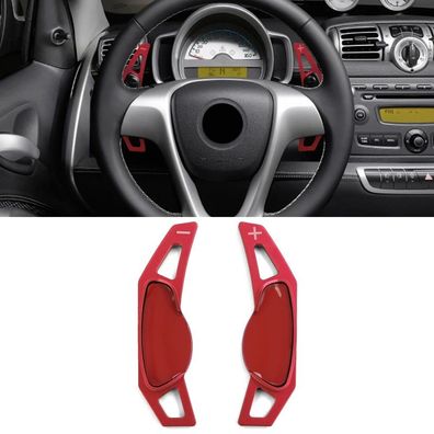 Schaltwippen Verlängerung Alu Rot für Smart ForFour 453 14-18