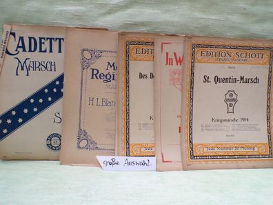 Kriegsmärsche Edition Schott Paul Kühn Blankenburg Europa Quentin Wehr Waffen Noten