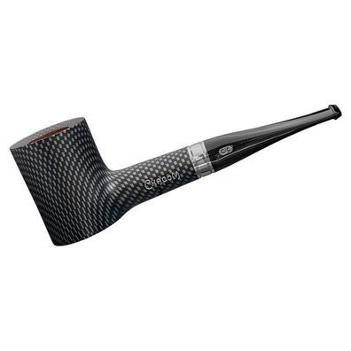 Chacom Pfeife Carbon 155, carbonoptik, schwarz-grau, glatt, 9mm Filter