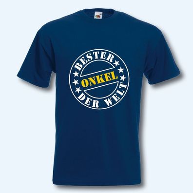 T-Shirt, Fun-Shirt, Bester Onkel der Welt, Malle, S-XXXL, Textildruck