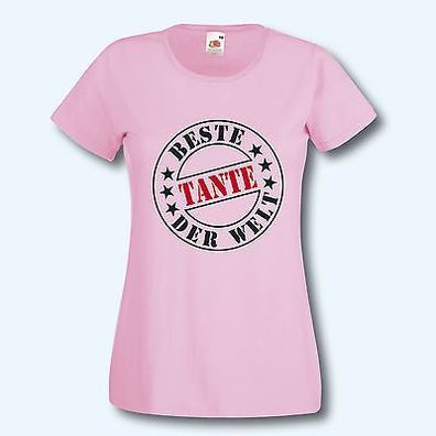 T-Shirt, Fun-Shirt, Beste Tante der Welt, 14 Farben, Malle, XS-XXL, Textildruck