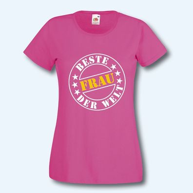 T-Shirt, Fun-Shirt, Beste Frau der Welt, 14 Farben, Malle, XS-XXL, Textildruck