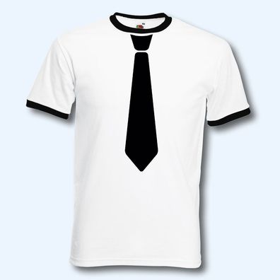 T-Shirt Retro-Shirt Krawatte, JGA, Junggesellenabschied, 7 Farben, S-XXL