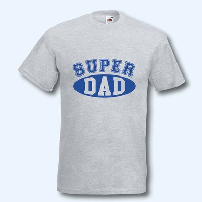 T-Shirt, Fun-Shirt, Super Dad, College Style, S-XXXL