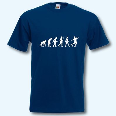 T-Shirt, Fun-Shirt, Evolution Fußball, S-XXXL