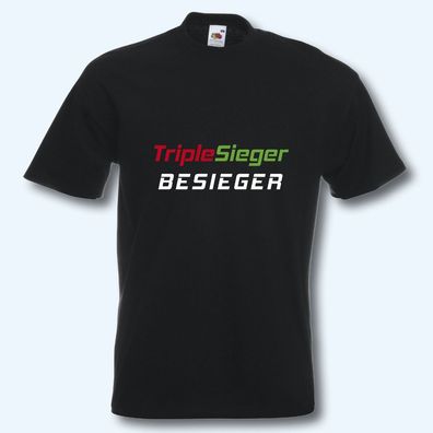 T-Shirt, Fun-Shirt, Triple Sieger Besieger, FC Augsburg, 8 Farben, S-XXXL