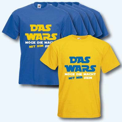 T-Shirt, Fun-Shirt, Das Wars, Junggesellenabschied, 16 Farben, JGA, S-XXXL