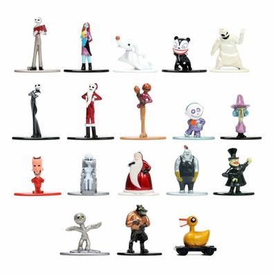 Nightmare before Christmas Nano Metalfigs Diecast Minifiguren 18-er Pack 4 cm