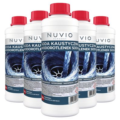 Natriumhydroxid (NaOH) 99 % 5x1 kg Granulat Starker Rohrreiniger & Abflussfrei