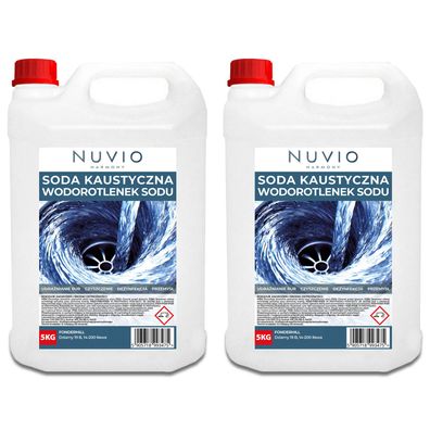Natriumhydroxid (NaOH) 99 % 2x5 kg Granulat Starker Rohrreiniger & Abflussfrei 10kg