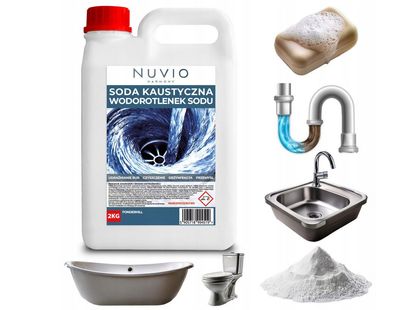 Ätznatron 2 kg Natriumhydroxid NaOH Technisches Granulat Ätzende Substanz