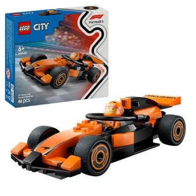 60442 City F1 Rennfahrer Mit Mclaren Rennauto