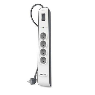 Belkin Surge Plus Überspannungs- schutz 4-fach inkl. 2 x USB 2,4A