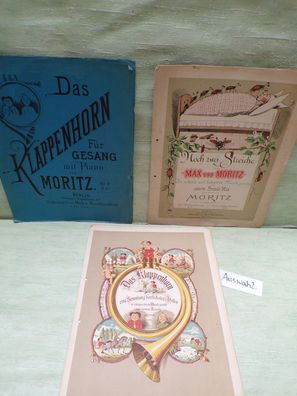 Noten Text Piano Klappenhorn Max Moritz Schlesinger Berlin Noch zwei Streiche