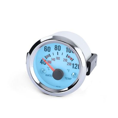 Wassertemperatur Anzeige Zusatz Instrument mit Halter Plasma Blau beleuchtet