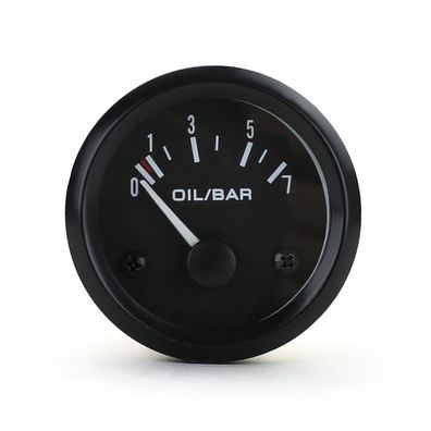 Öldruckmesser Zusatz Instrument 52mm Youngtimer Klassik Schwarz beleuchtet