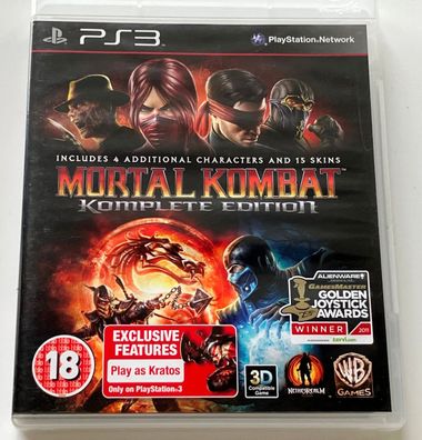 Mortal Kombat Komplete Edition PS3 Playstation 3 Spiel USK 18