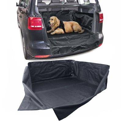 Universelle Kofferraumwanne mit Ladekantenschutz Schwarz 100x80x40cm