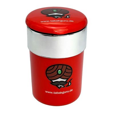 Tabakguru Autoaschenbecher mit LED, rot