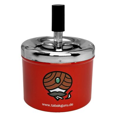 Tabakguru Schleuderaschenbecher, rot Ø9cm