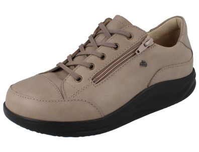 FINN Comfort Finnamic Hachiouji Damen Halbschuhe Schnürschuhe beige Glattleder