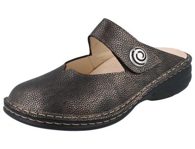 FINN Comfort Canaro Damen Hausschuhe Clog copper kupferfarben Natural Glattleder