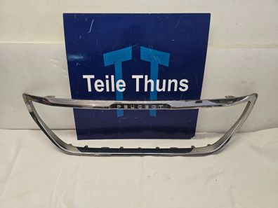 Peugeot 2008 I Chrom Blende Rahmen Kühlergrill 9815372577