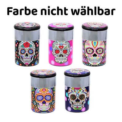 1 Atomic Auto-Aschenbecher La Catrina mit Deckel und LED-Licht, Farbe zufällig